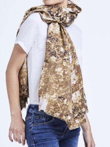 Mottled Paint Print Scarf