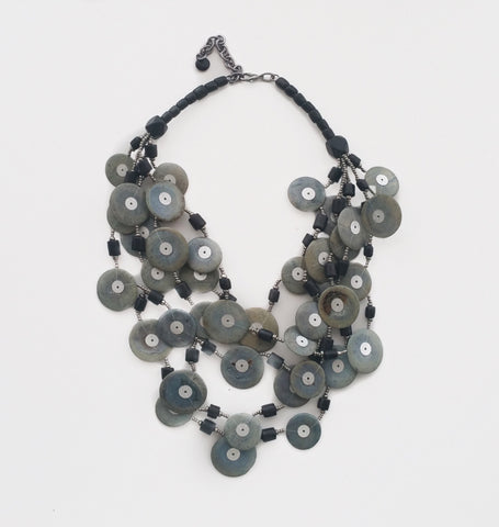 Multi Large Disc Necklace