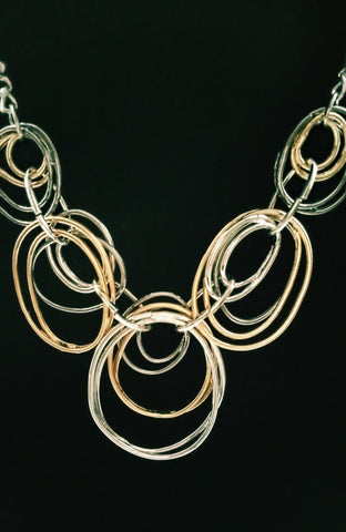 Five Circles Chain Necklace